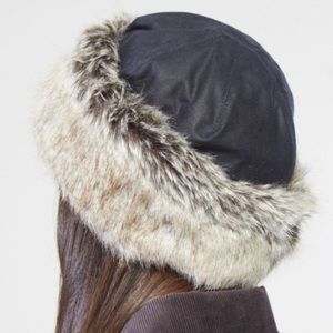 Barbour Ambush Faux Fur Cuff Hat 